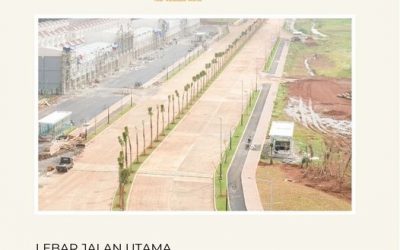 Lebar Jalan Utama di Millennium City 3 Kali Lipat Dari Perumahan Lainnya