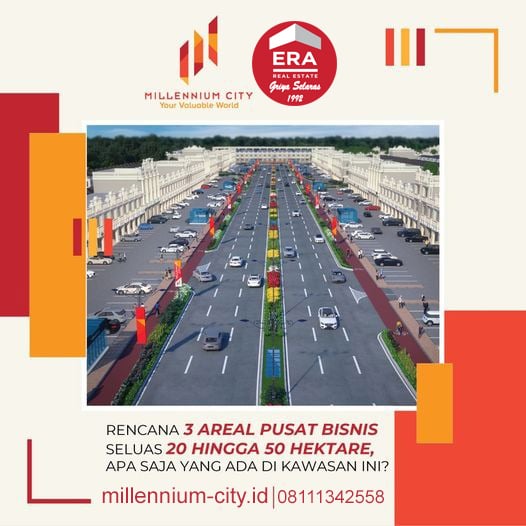 3 Areal Pusat Bisnis Seluas 20 Hingga 50 Hekatre